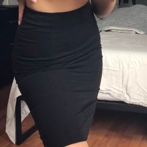 H&M High Waisted Black Pencil Skirt